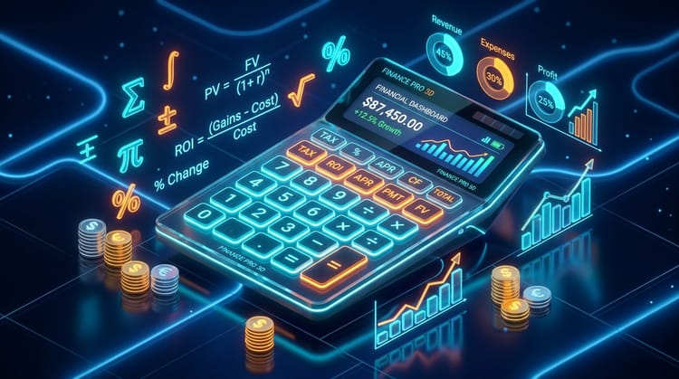 Calculadora Financiera Digital con Historial
